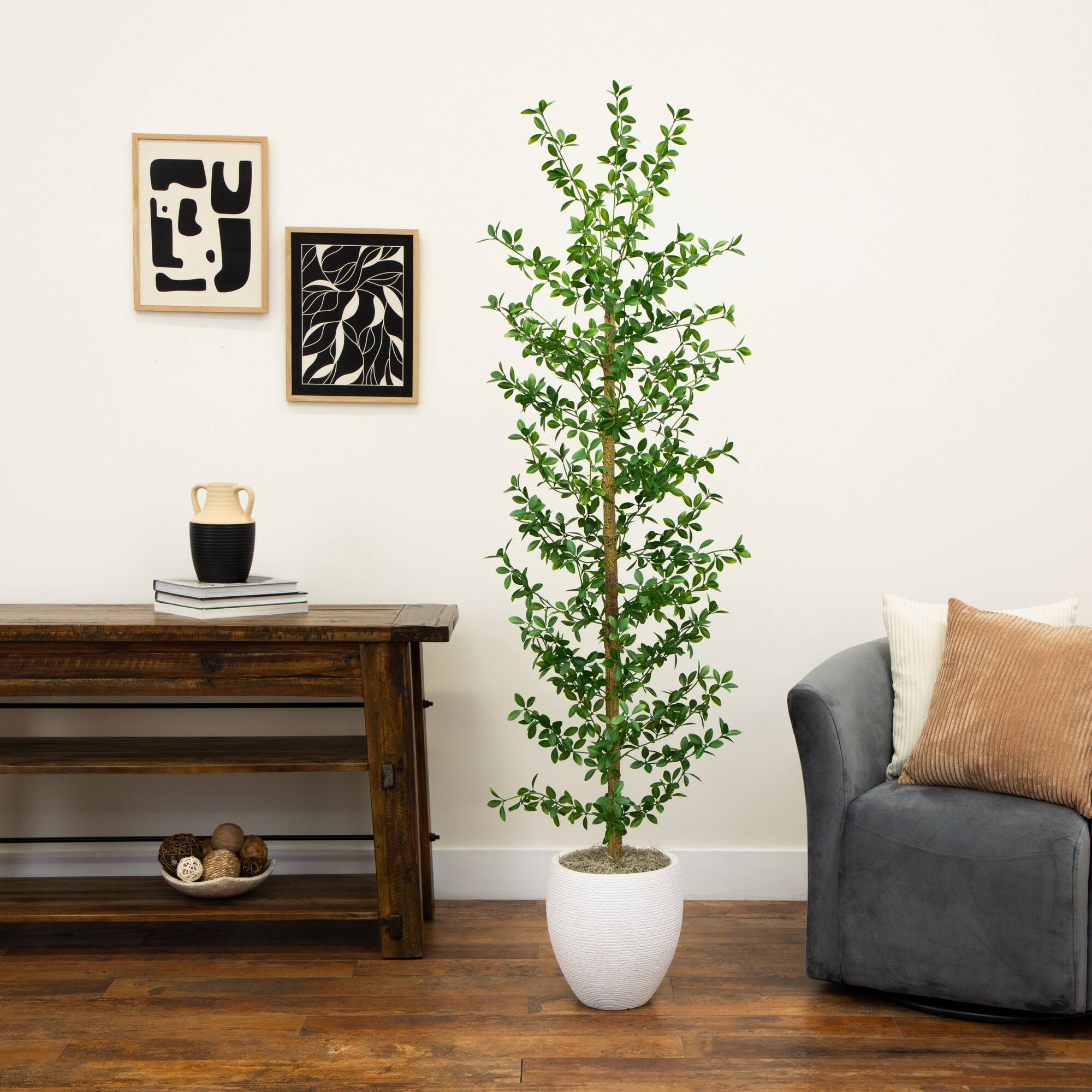 7ft. Artificial Shady Lady Black Olive Tree